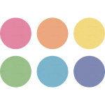 Painted Wood Desk Top Dry Erase Circles 10.5"