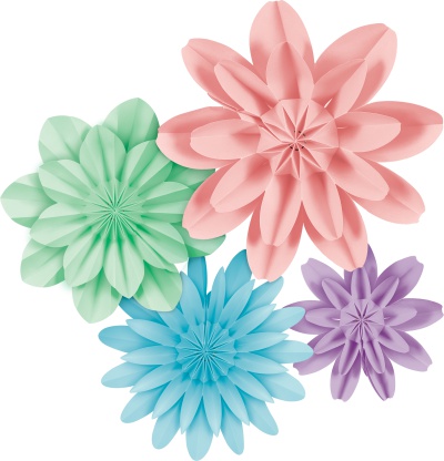 Pastel Pop Paper Flowers