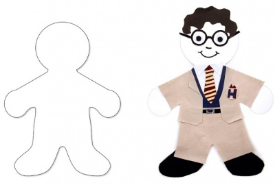 People Cutouts White 16 Pack of 25