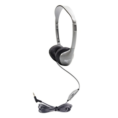 Personal Stereo/Mono Headphones with leatherette ear cushions, w/ volume control