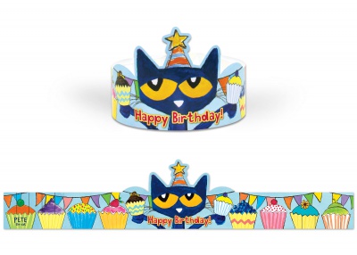 Pete the Cat Happy Birthday Crowns