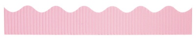 Pink Corrugated Scalloped Border