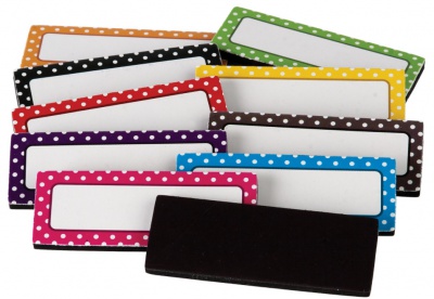Polka Dots Magnetic Labels 30 Labels
