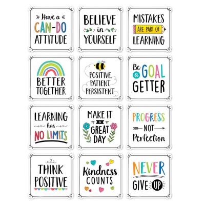 Positive Mindset 10 Designer Cut-Outs