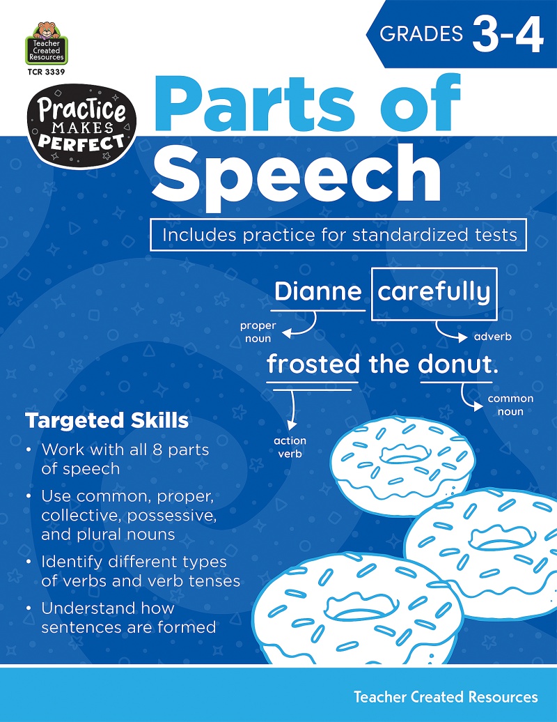 Practice Makes Perfect: Parts of Speech Grade 3-4