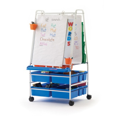 Premium Royal Reading and Writing Center Easel with Magnetic Whiteboard and Stor