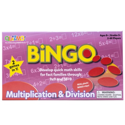 Quizmo Multiplication & Division Bingo