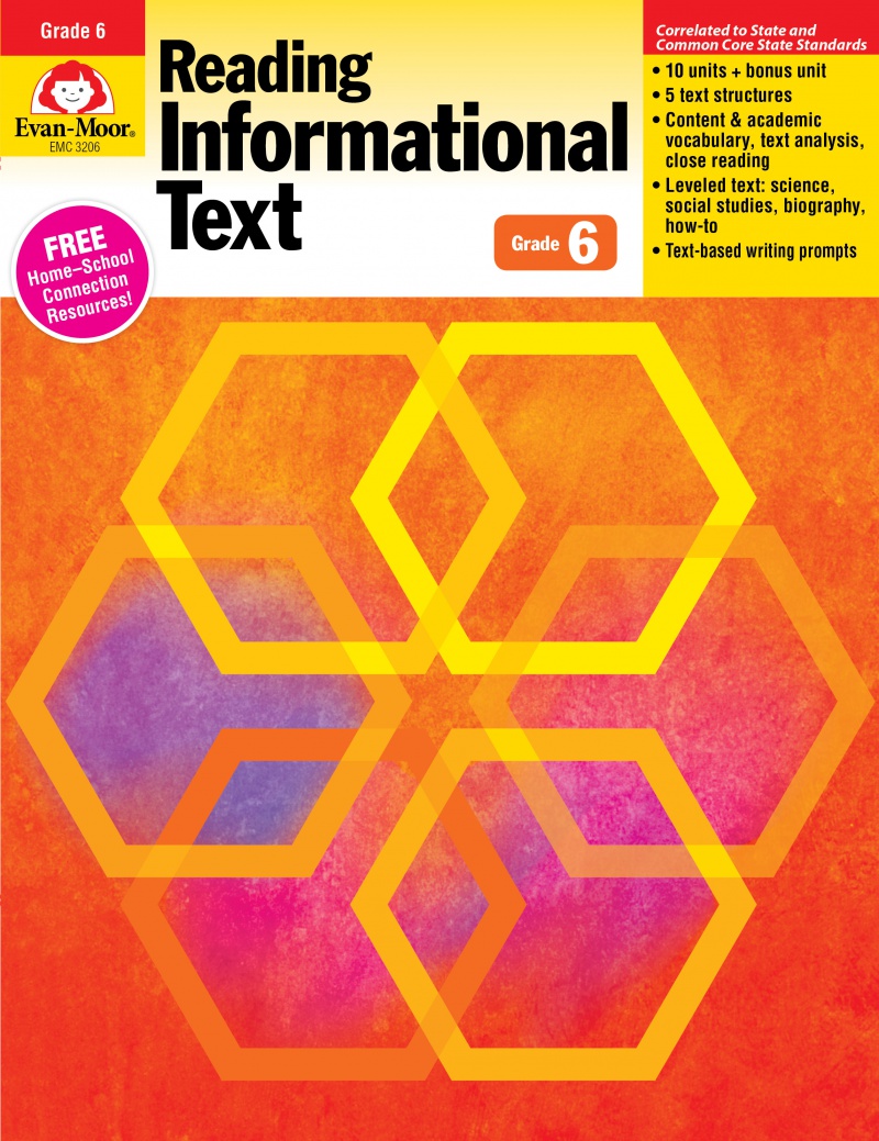 Reading Informational Text Workbook for Grade 6 | TeachingStuff