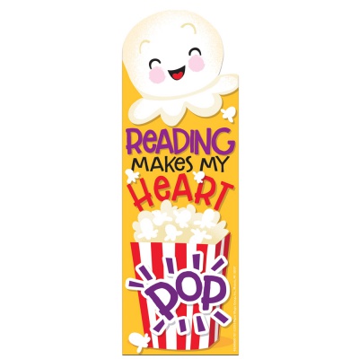 Reading Makes My Heart POP Scent-sational Bookmarks (Popcorn)