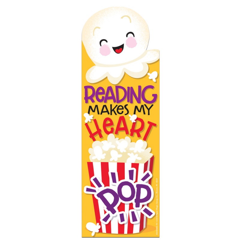 Reading Makes My Heart POP Scent-sational Bookmarks (Popcorn)