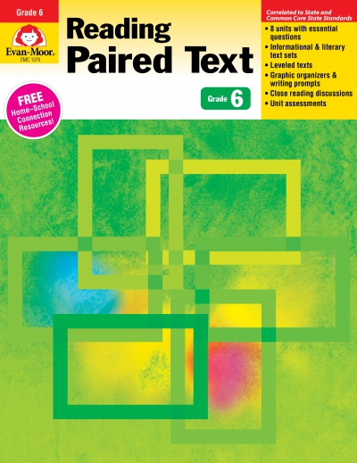 Reading Paired Text Workbook for Grade 6 Comprehension Skills