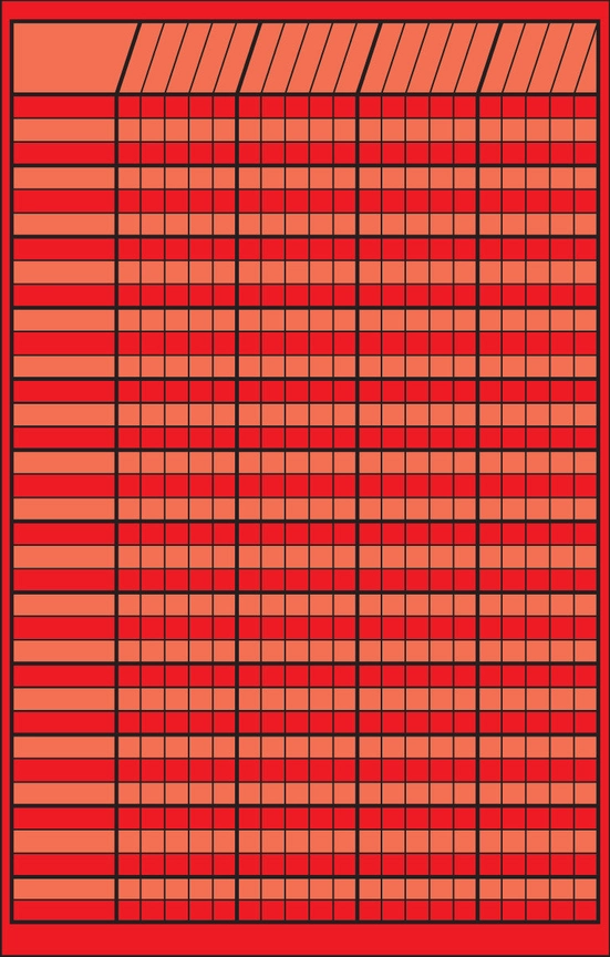 Grading Incentive Scale Red Vertical Incentive Chart for Progress Tracking | All Grades