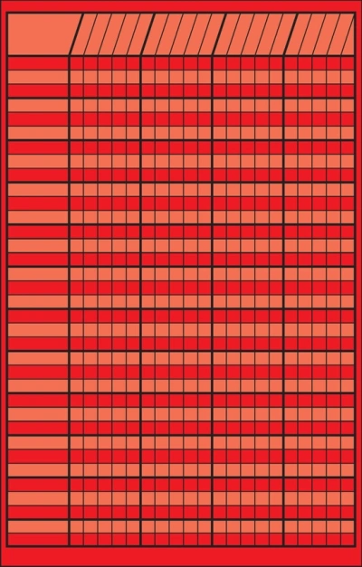 Red Small Vertical Incentive Chart