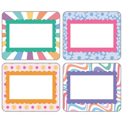 Retro Remix Name Tags