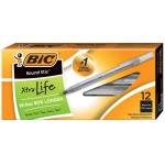 Round Stic Black Med Pen Dozen Box