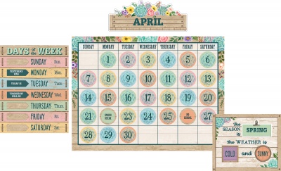 Rustic Bloom Calendar Set