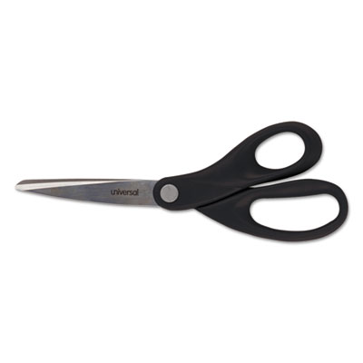 Scissors 8 Black Straight Handle