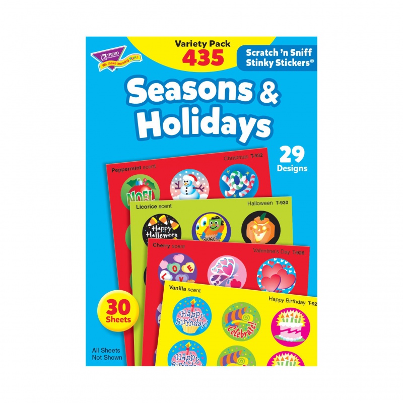 Seasons & Holidays Stinky Stickers Variety Pack