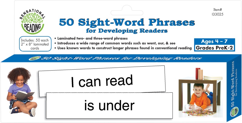 Sensational Reading 50 Sight-Word Phrases – Essential Learning