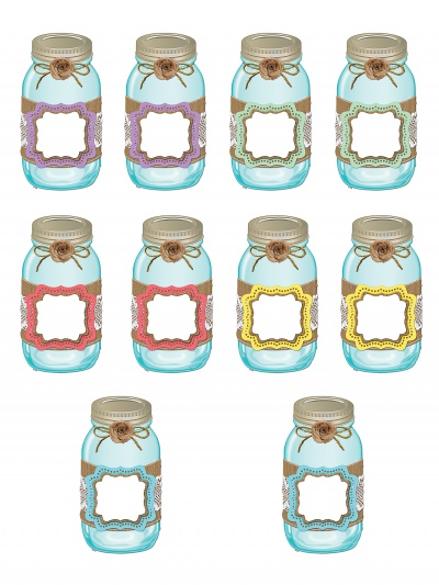 Shabby Chic Mason Jars