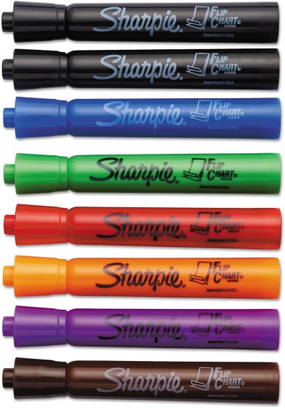 Sharpie Flip Chart Markers, 8-color set