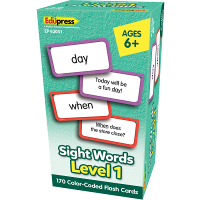 Sight Words Flash Cards Level 1 | Ages 6-7 Reading Practice