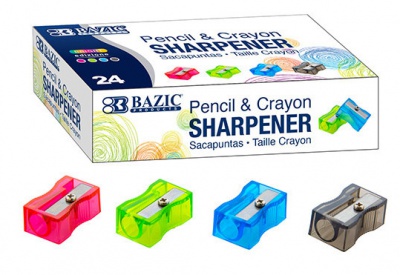 Single Hole Pencil Sharpener Bulk Box of 24