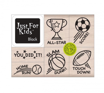 Slam Dunk Wood Stamps Set