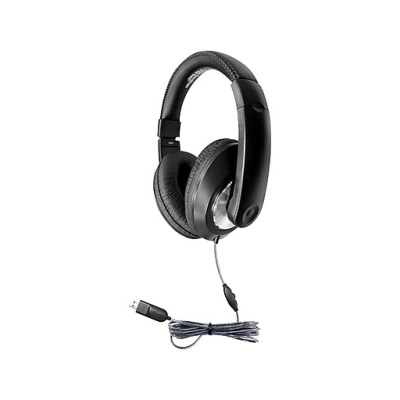 Smart-Trek Deluxe Stereo Headphones with In-Line Volume Control, With TRS Plu