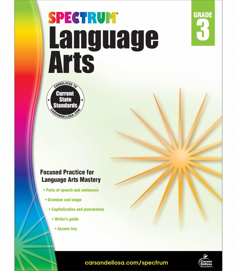 Grade 3 Language Arts Workbook for Grammar & Writing Skills