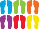 Spot On Footprints Carpet Markers 6 Pair 6.75" Tall