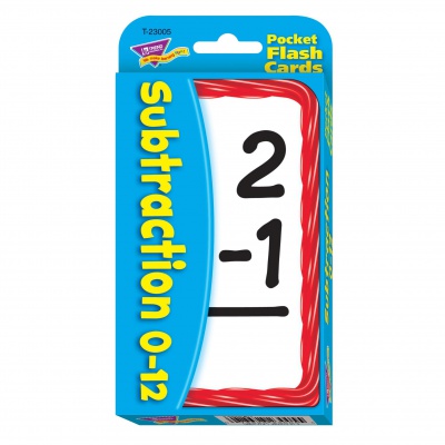 Subtraction Pocket Flash Cards