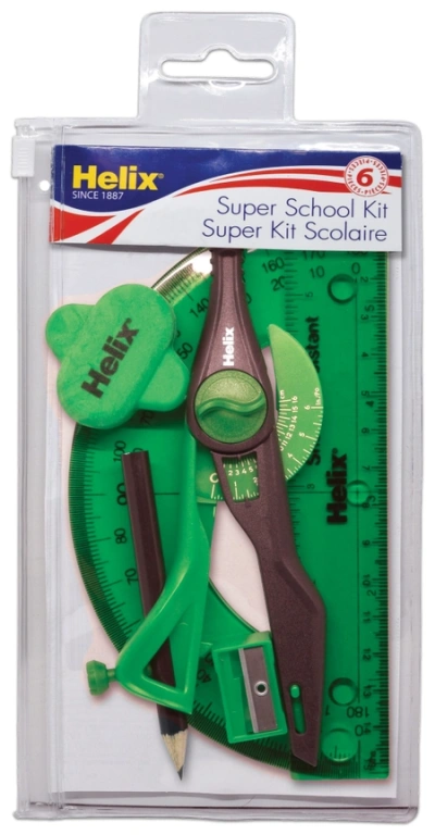 Super School Compass & Geometry 6 Piece Set