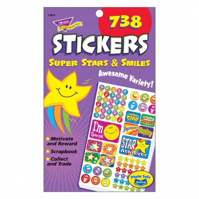 Super Stars & Smiles Sticker Variety Pad