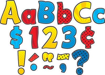 Superhero Funtastic 4 Letters Combo Pack