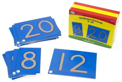 Tactile Sandpaper Numerals 0-20