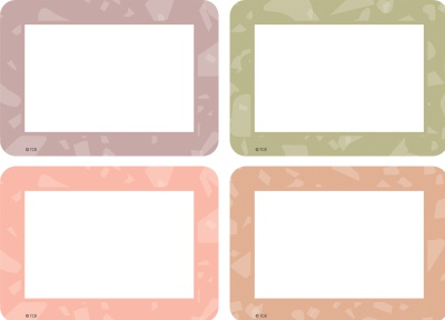 Terrazzo Tones Name Tags/Labels - Multi-Pack