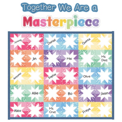 Together We Are A Masterpiece Bulletin Board Set