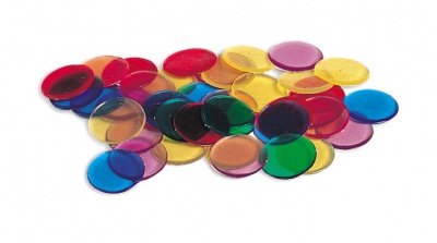 Transparent 6-Color Counting Chips