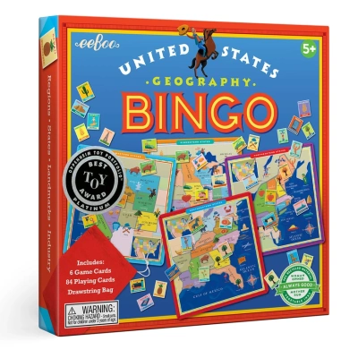 United States Geography Bingo Ages 5+