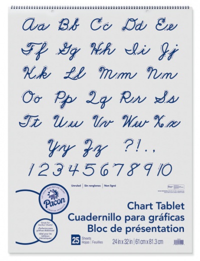 Unruled Chart Tablet 24 x 32, 25 sheets
