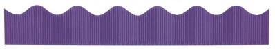 Violet Corrugated Scalloped Border 2 1/4 x 50'