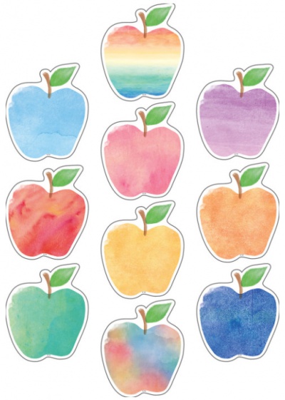 Watercolor Apples Accents