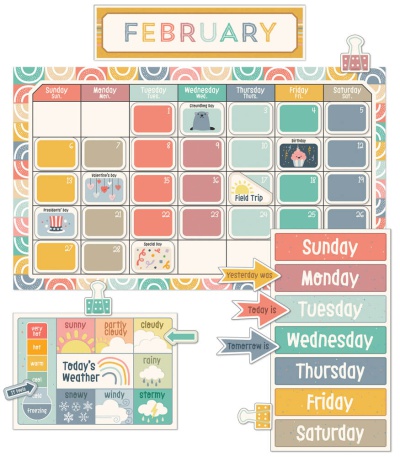 We Belong Calendar Bulletin Board Set