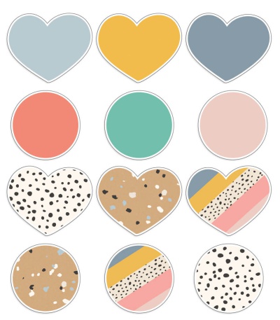 We Belong Hearts & Dots Cut-Outs
