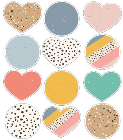 We Belong Jumbo Hearts & Dots Cut-Outs