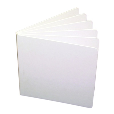 White Hardcover Blank Book, 11 x 8.5