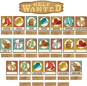 Wild Wild Classroom Class Jobs Mini Bulletin Board Set