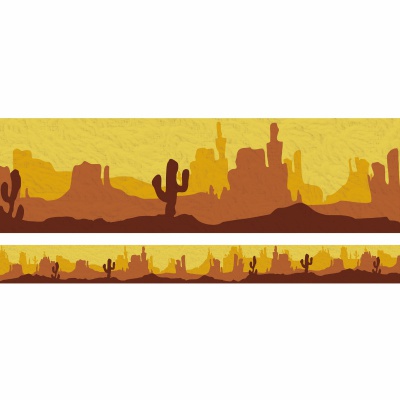 Wild Wild Classroom Southwest Landscape Border Trim