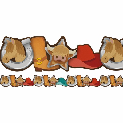 Wild Wild Classroom Western Icons Border Extra Wide Border Trim